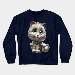 Cut cat Crewneck Sweatshirt